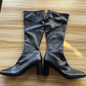 Steve Madden Holly Black Knee-High Women's Boots